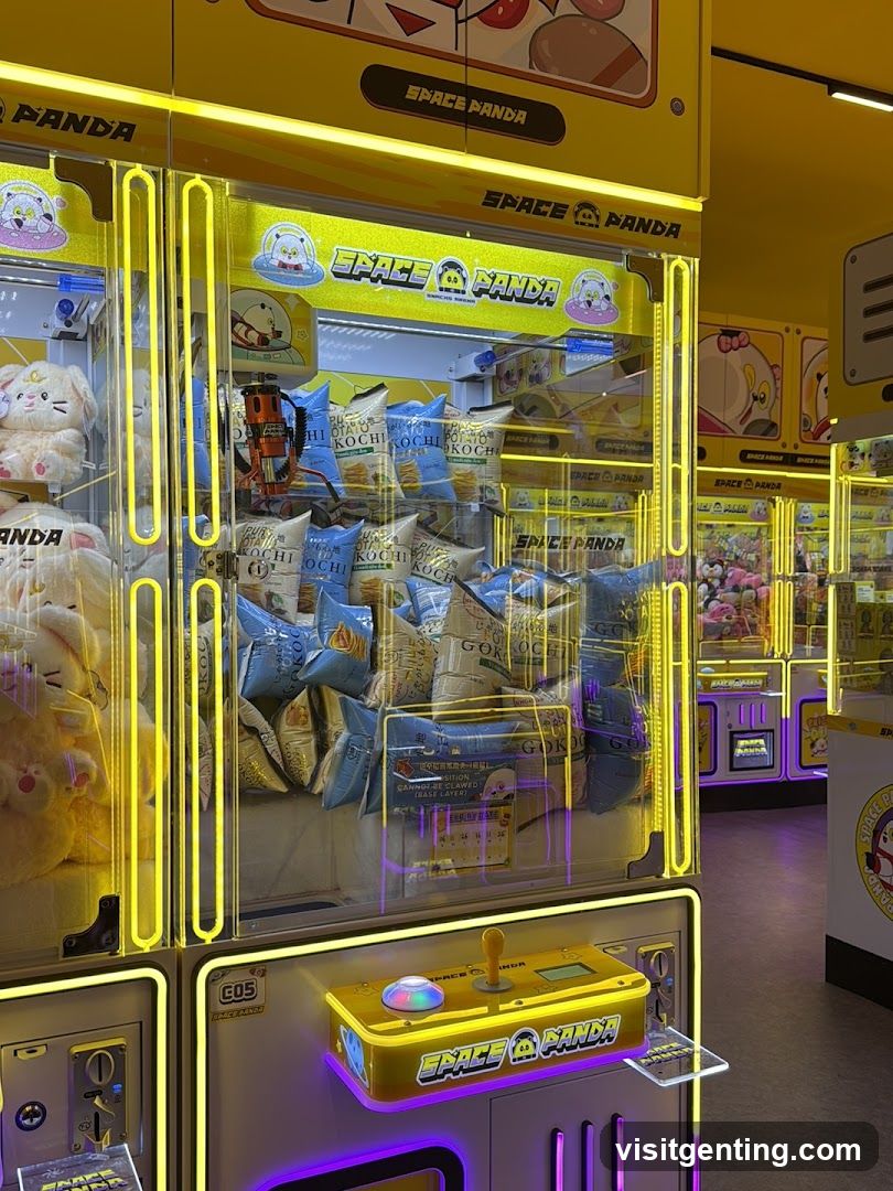 Space Panda Claw Machine Interior