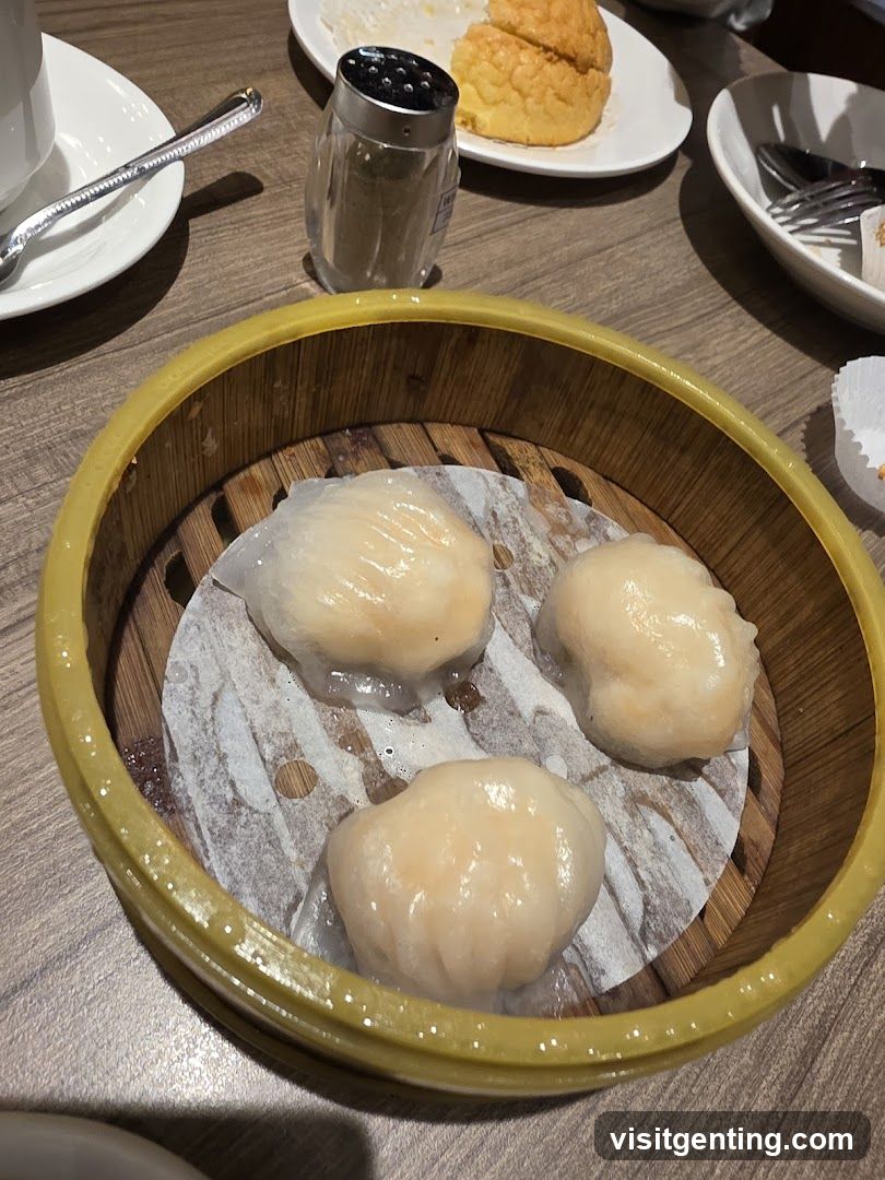 Dumplings in steamer basket