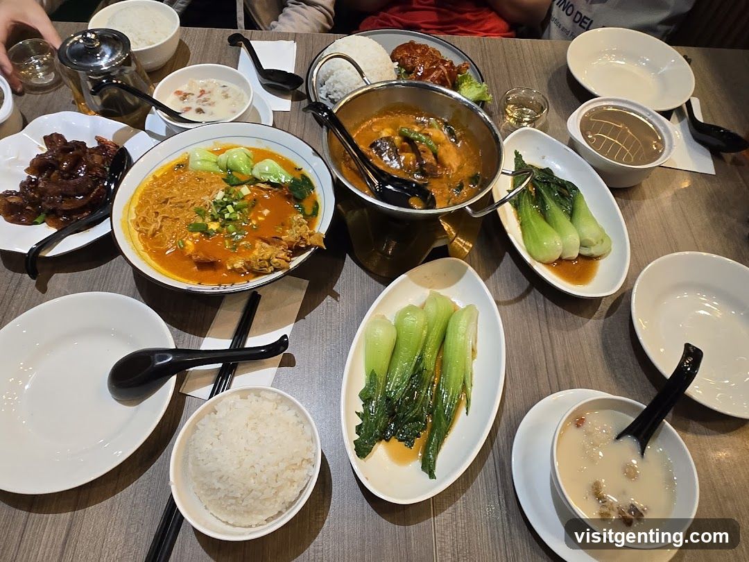 Dining Table with Chinese Cuisine