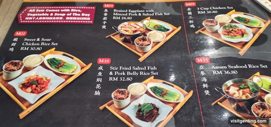Restaurant Menu Display