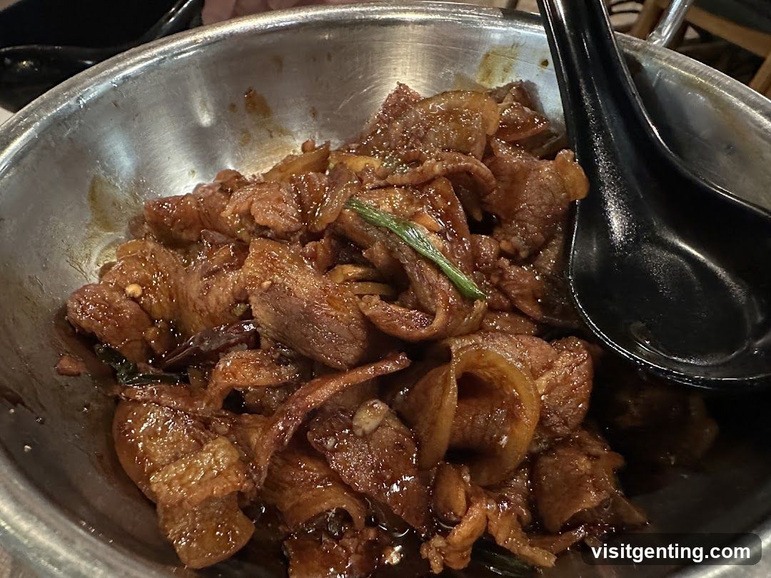 Close-up of cooked meat dish