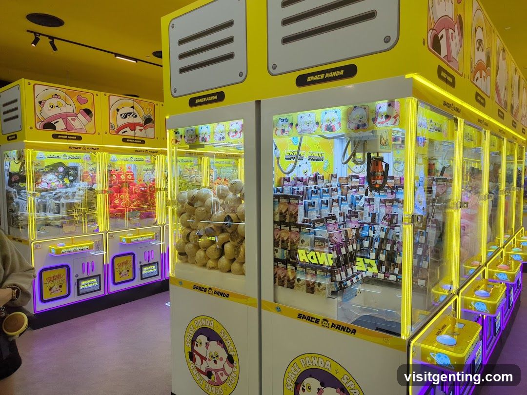 Space Panda Claw Machine Store Interior