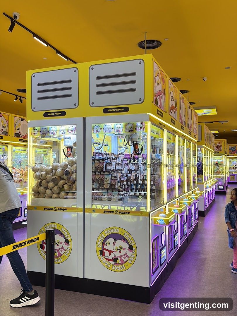 Space Panda Claw Machine Store Interior