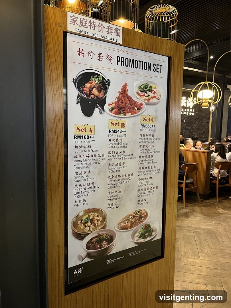 Promotion Set Menu