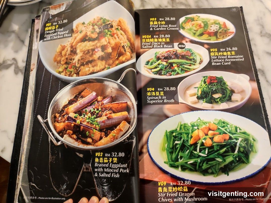 Restaurant Menu Page