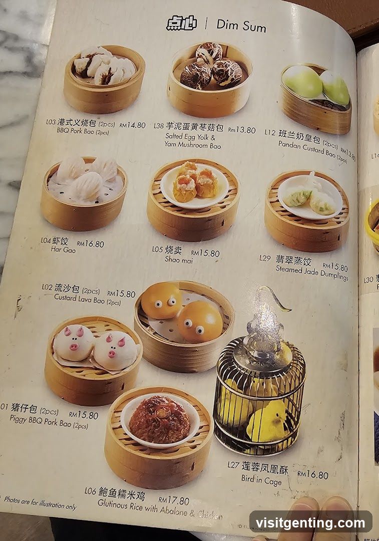 Dim Sum Menu