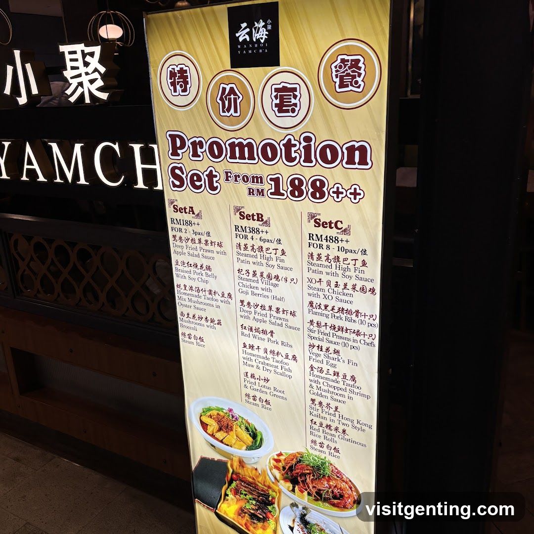 Promotion Set Menu at Wanhoi Yancha