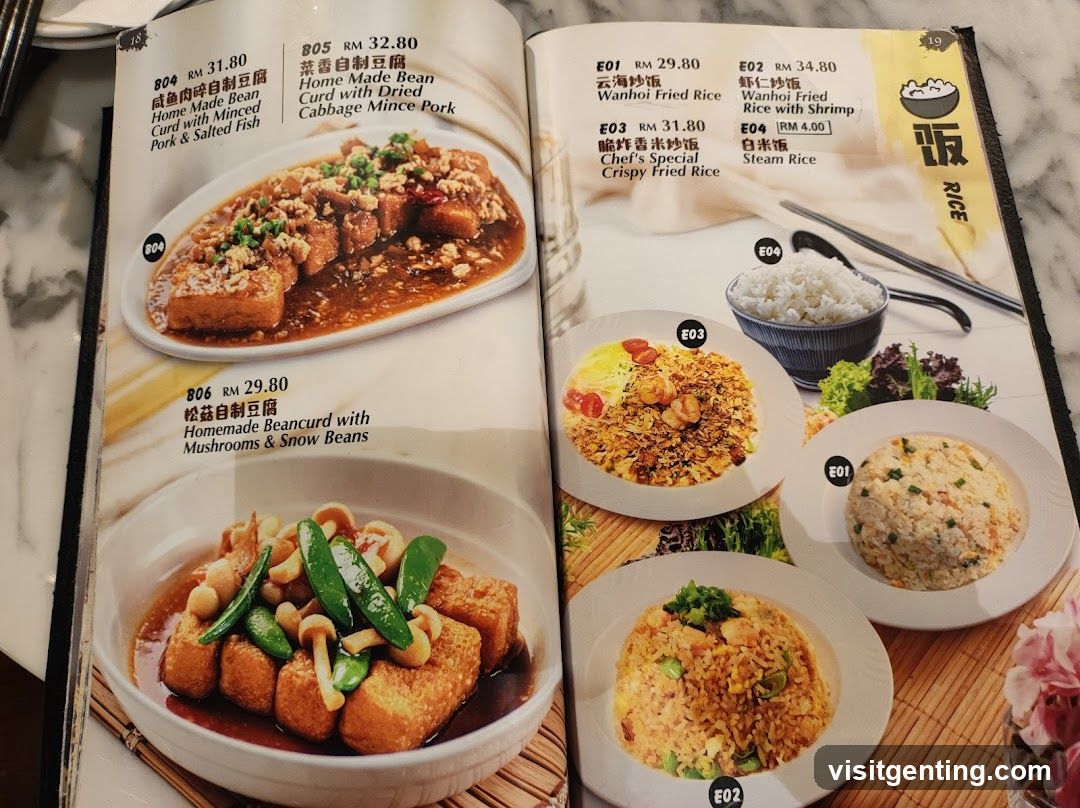Restaurant Menu Page