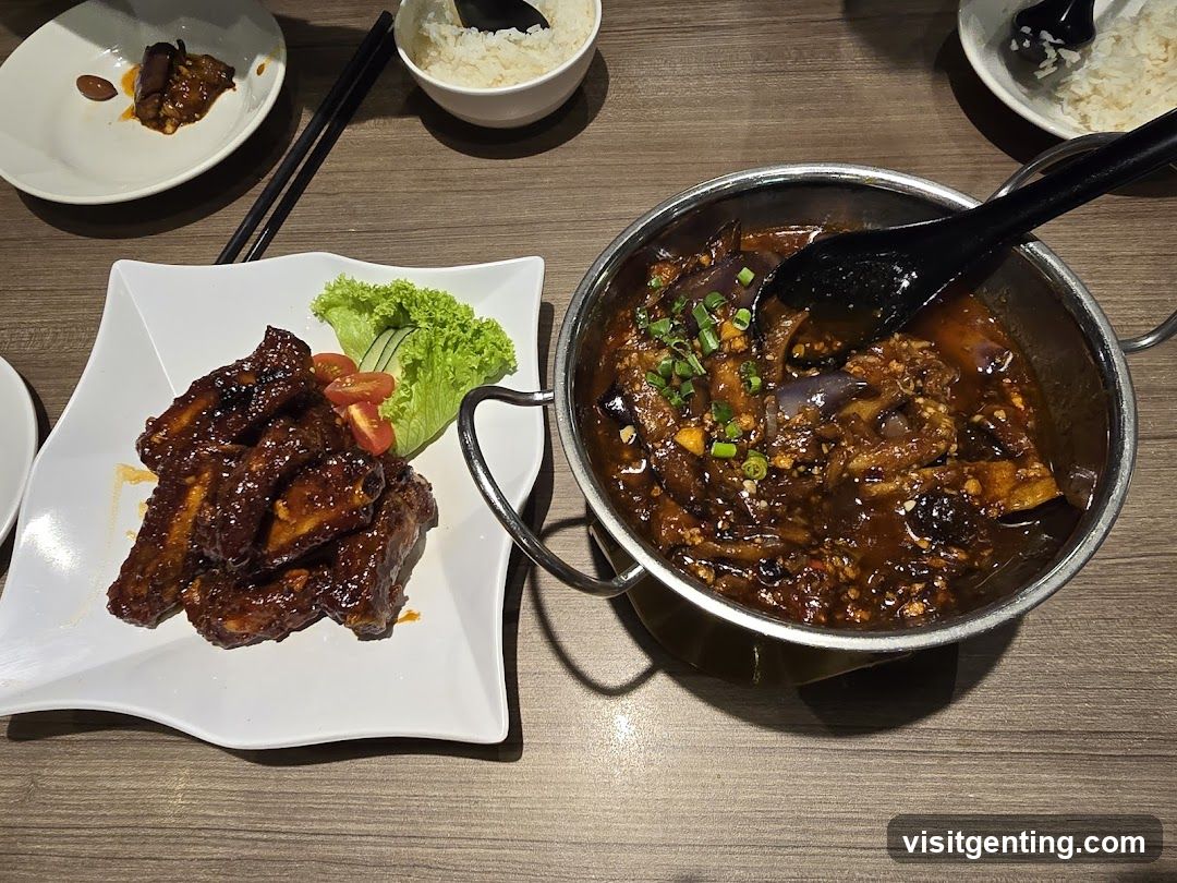Dining Table with Chinese Cuisine