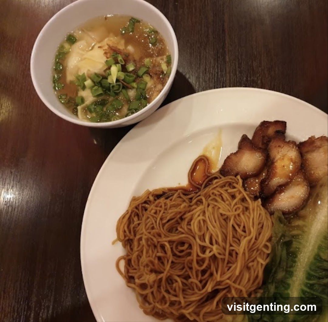 Food served on table