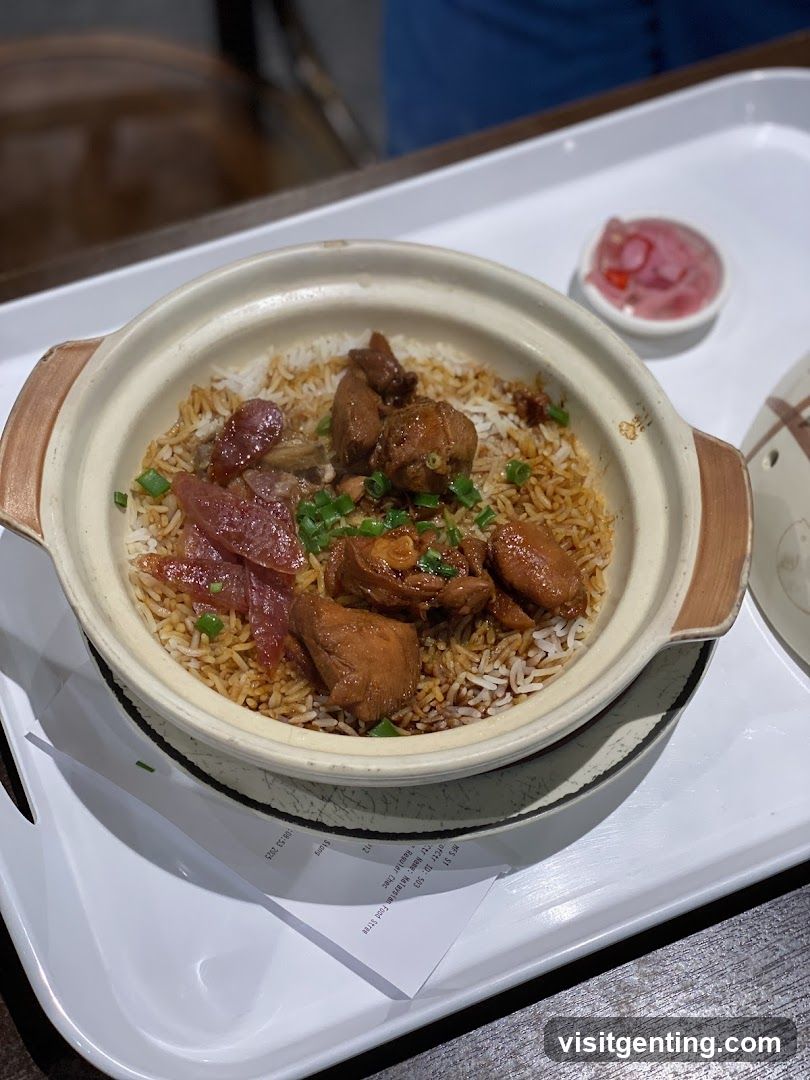 Food served in clay pot