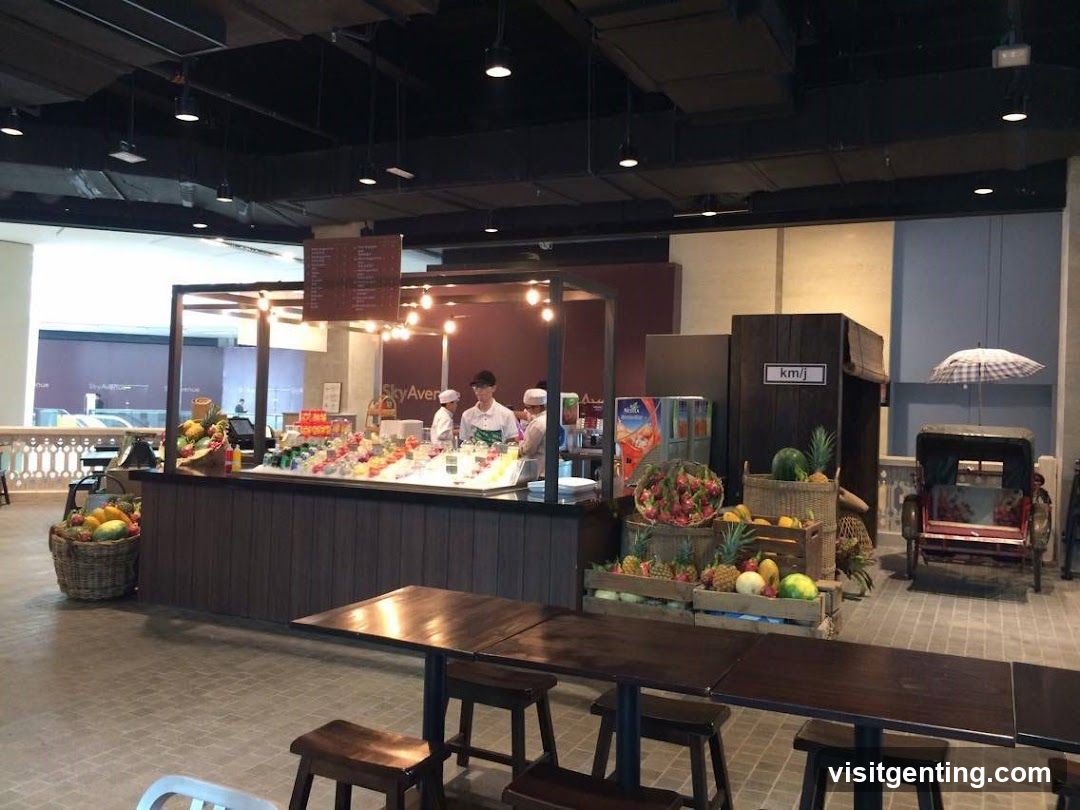 Interior food stall area