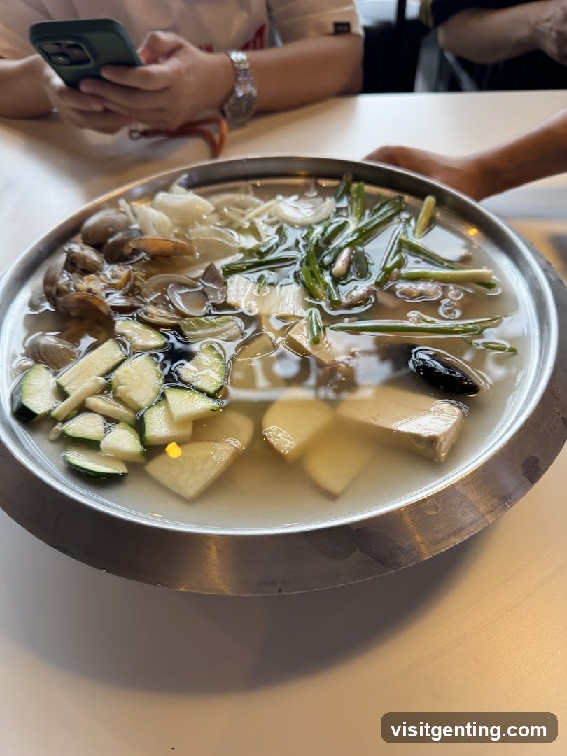Tableside Dish in Restaurant Interior