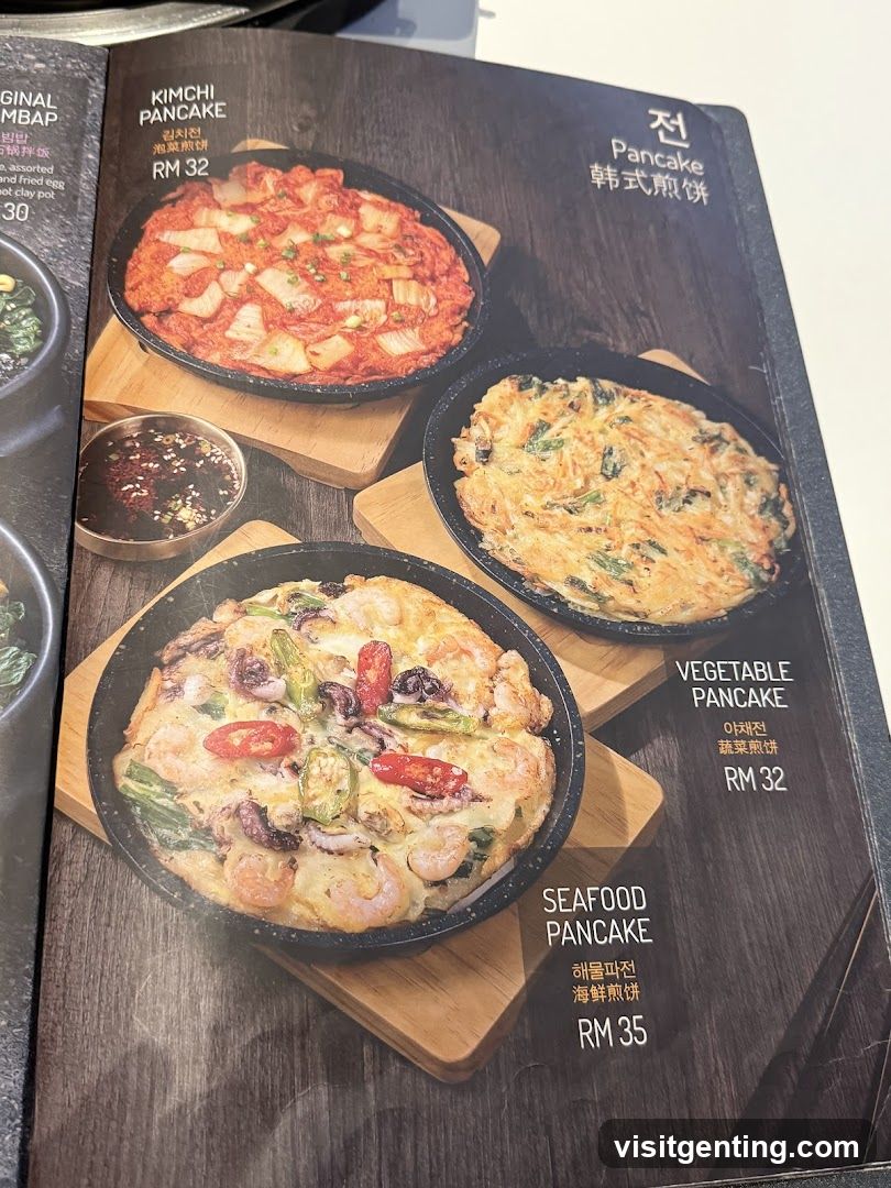 Pancake Menu Section