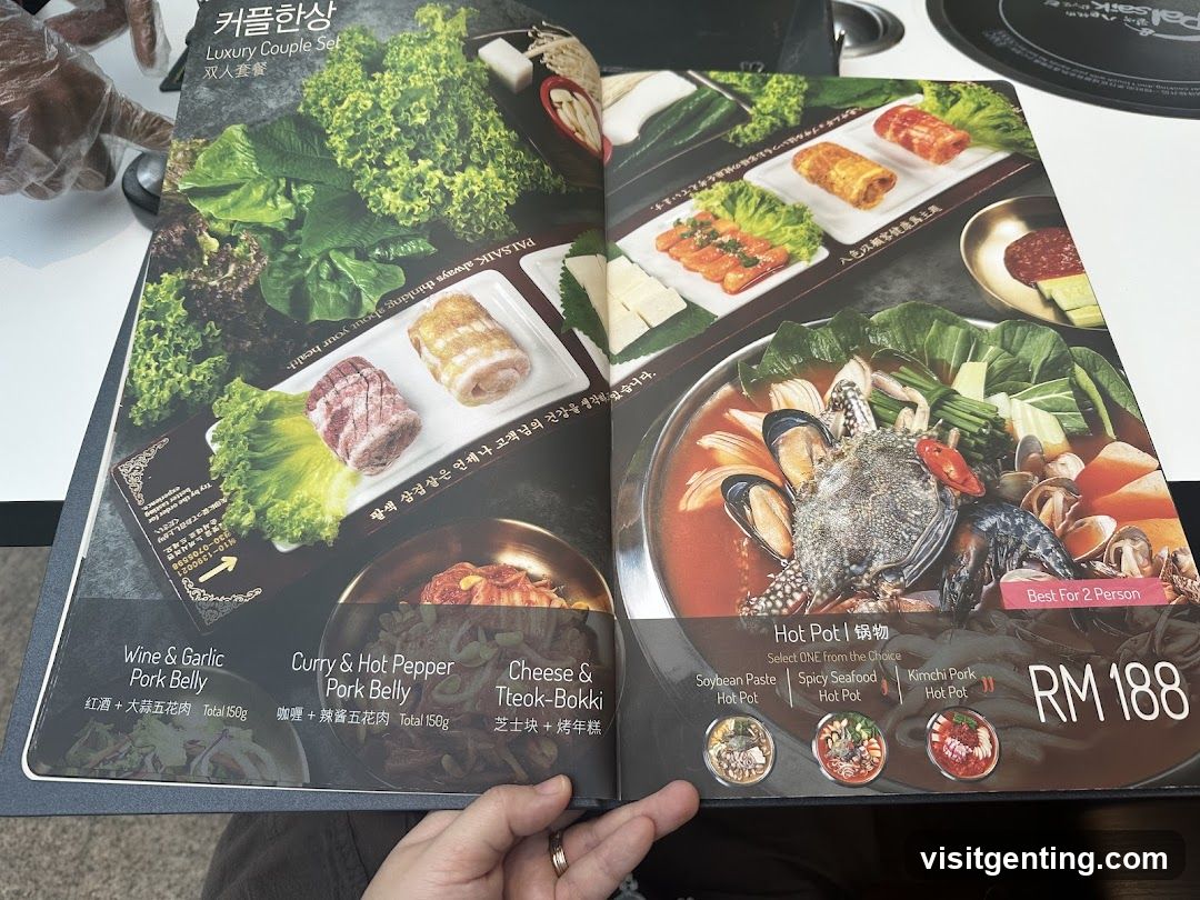 Luxury Couple Set Menu