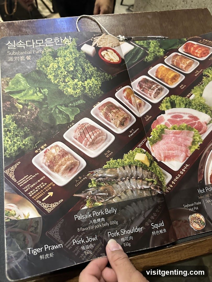 Substantial Party Set Menu