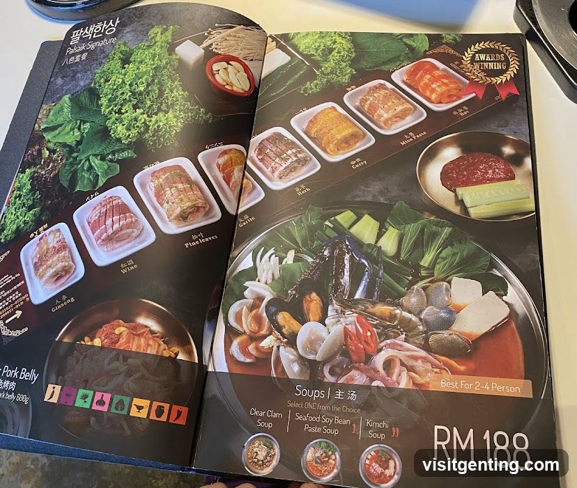 Pakso Signature Menu