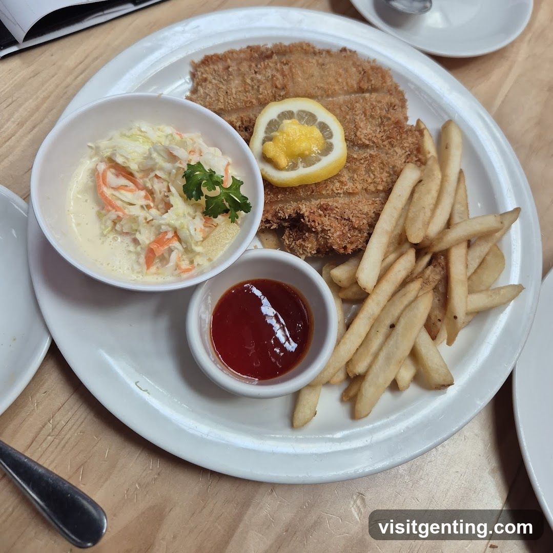 Food Plate on Wooden Table