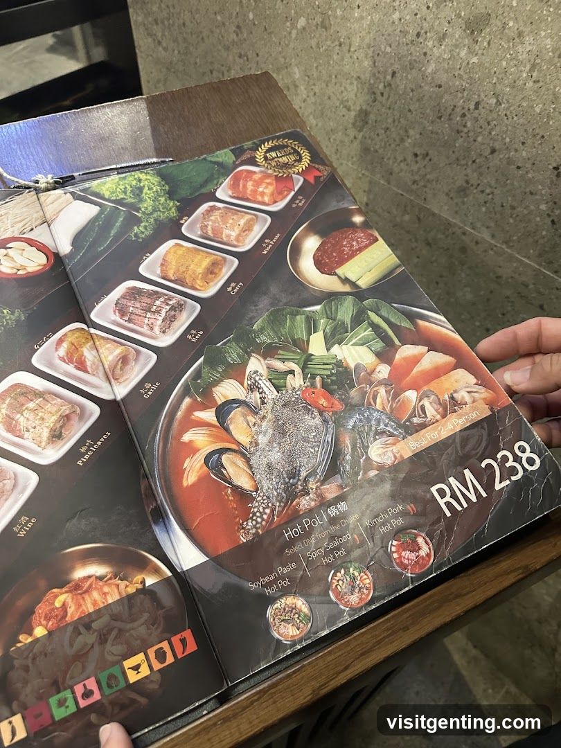 Hot Pot Menu