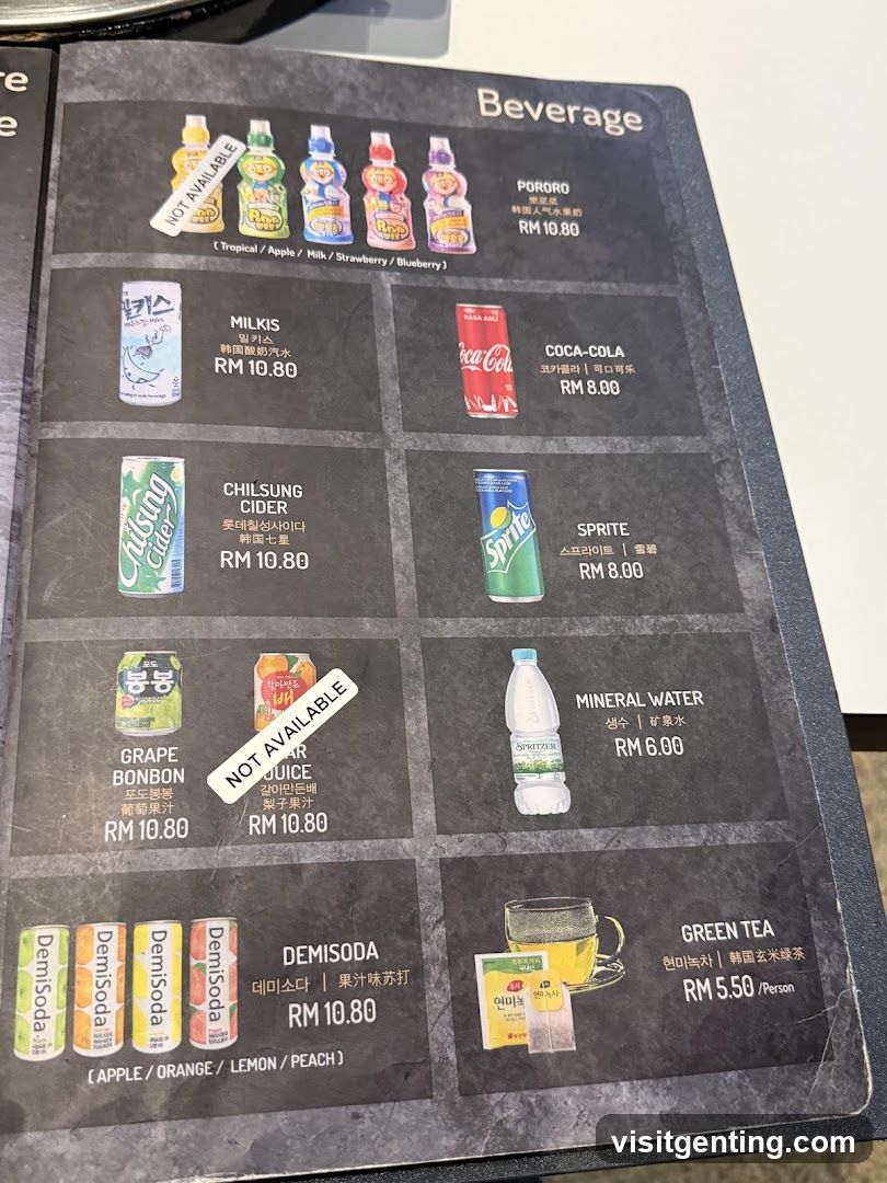 Beverage Menu