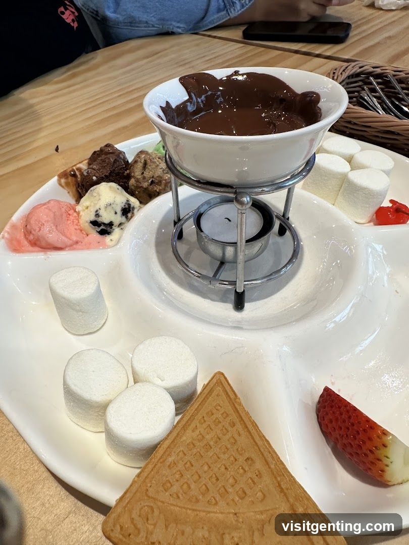 Chocolate Fondue Plate
