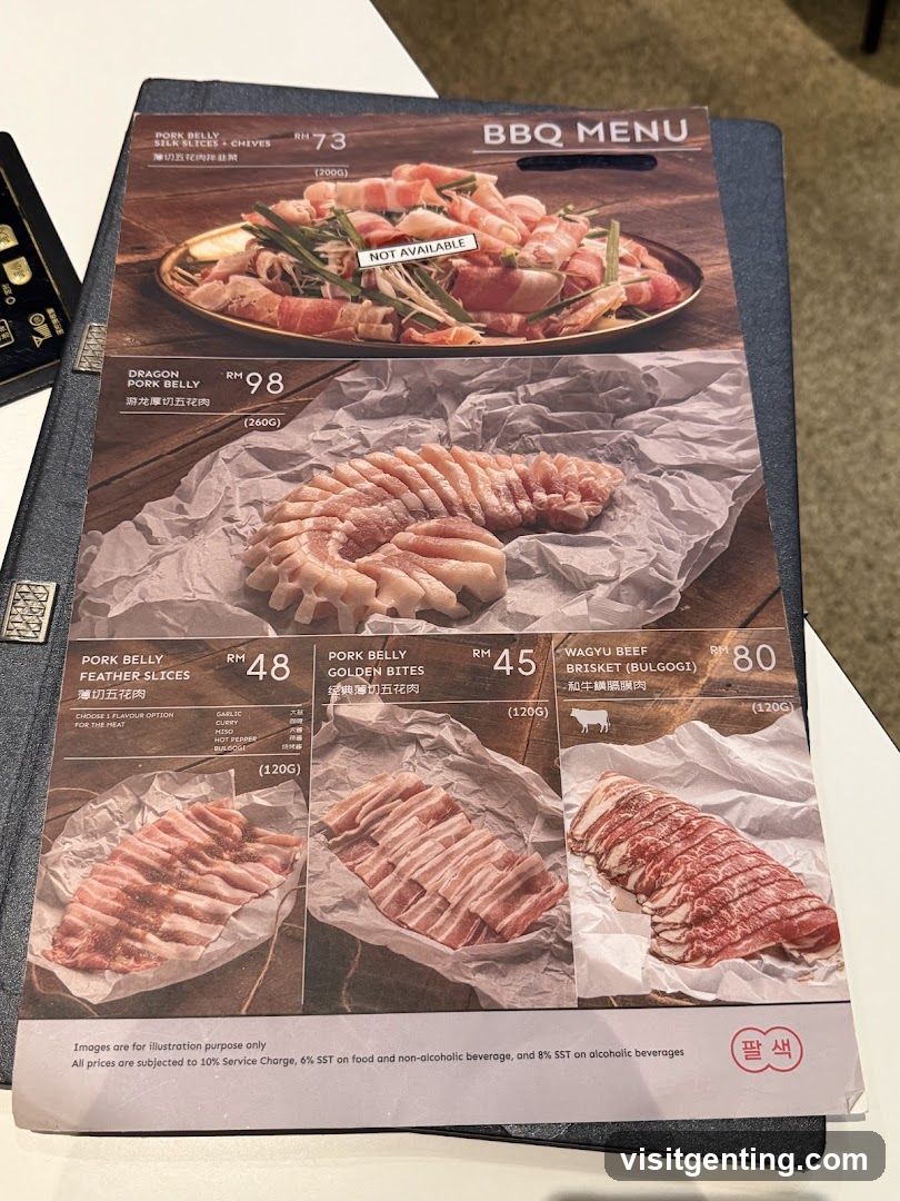 BBQ Menu