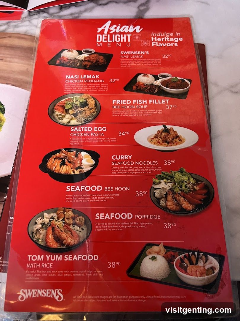 Asian Delight Menu