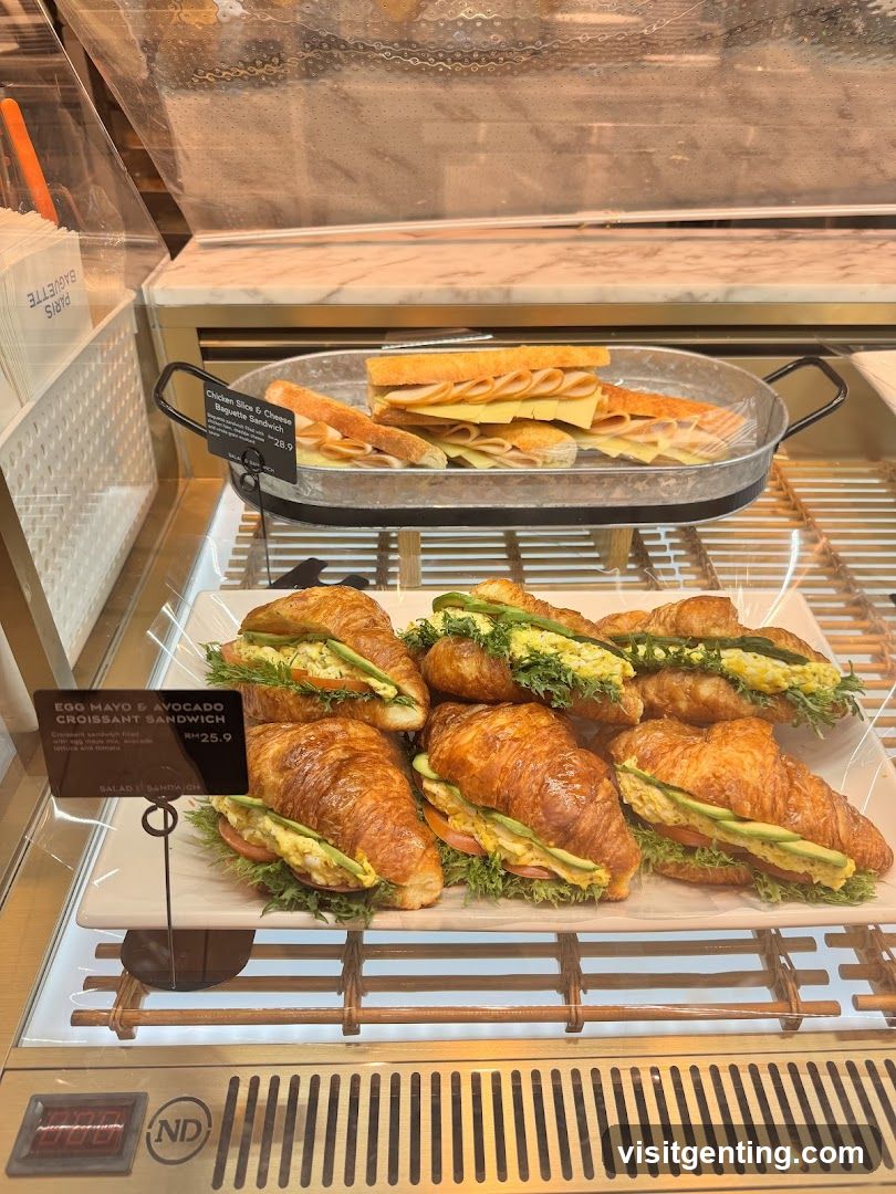 Sandwich Display in Glass Case
