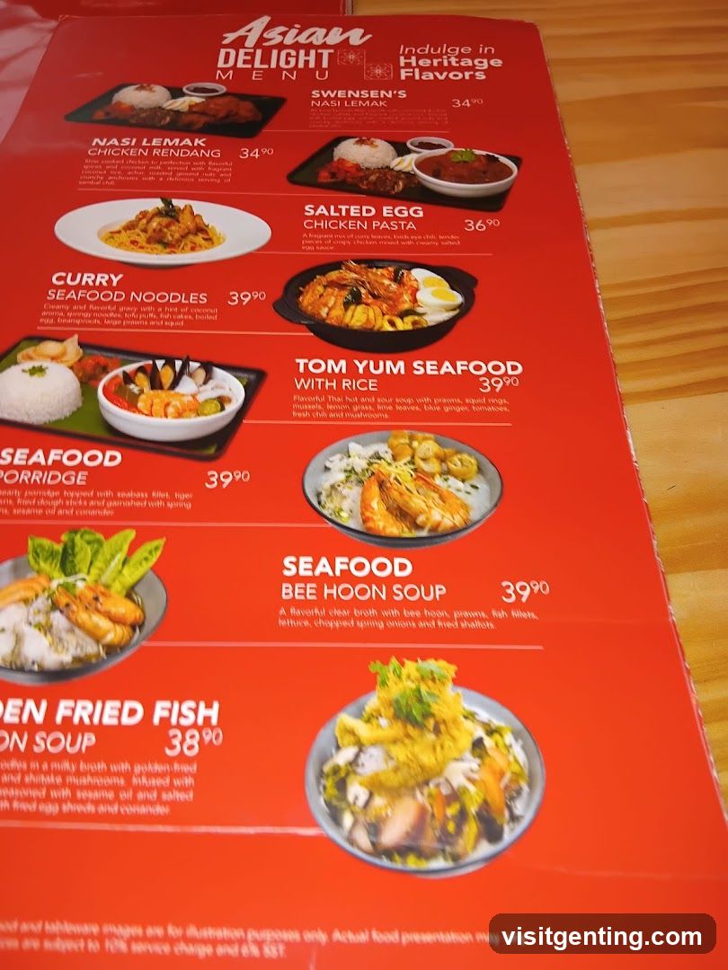 Asian Delight Menu