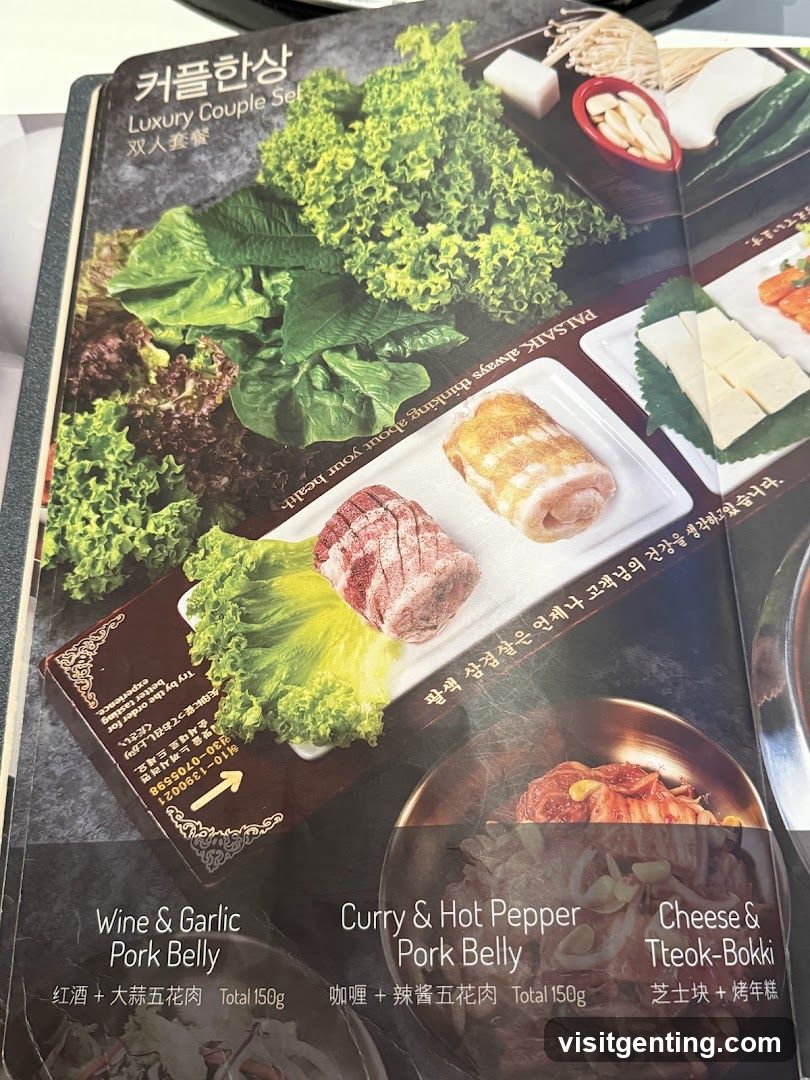 Luxury Couple Set Menu