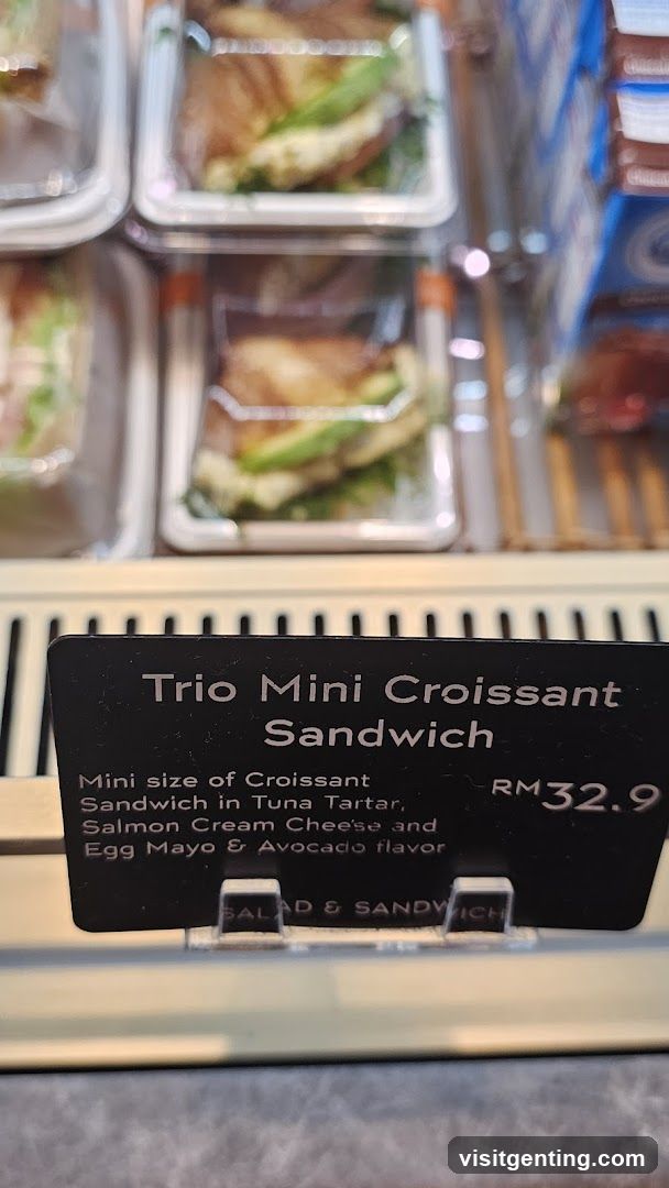 Trio Mini Croissant Sandwich Display