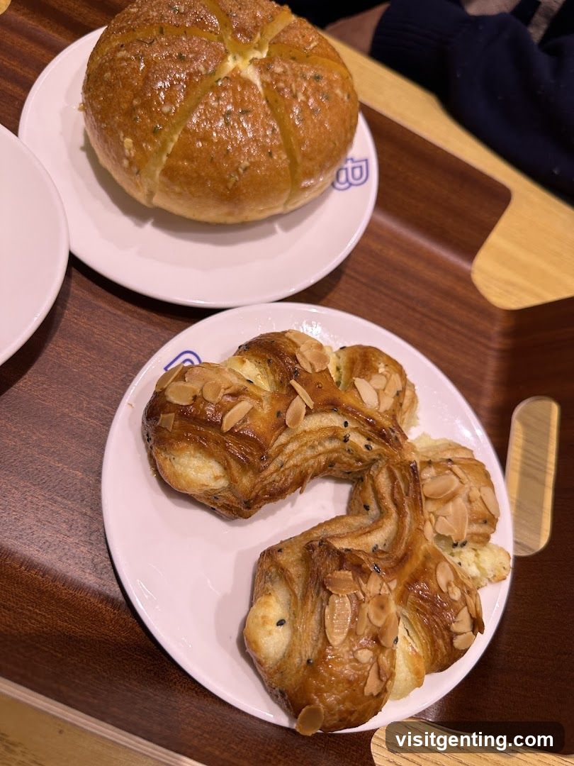Bread Display on Wooden Table