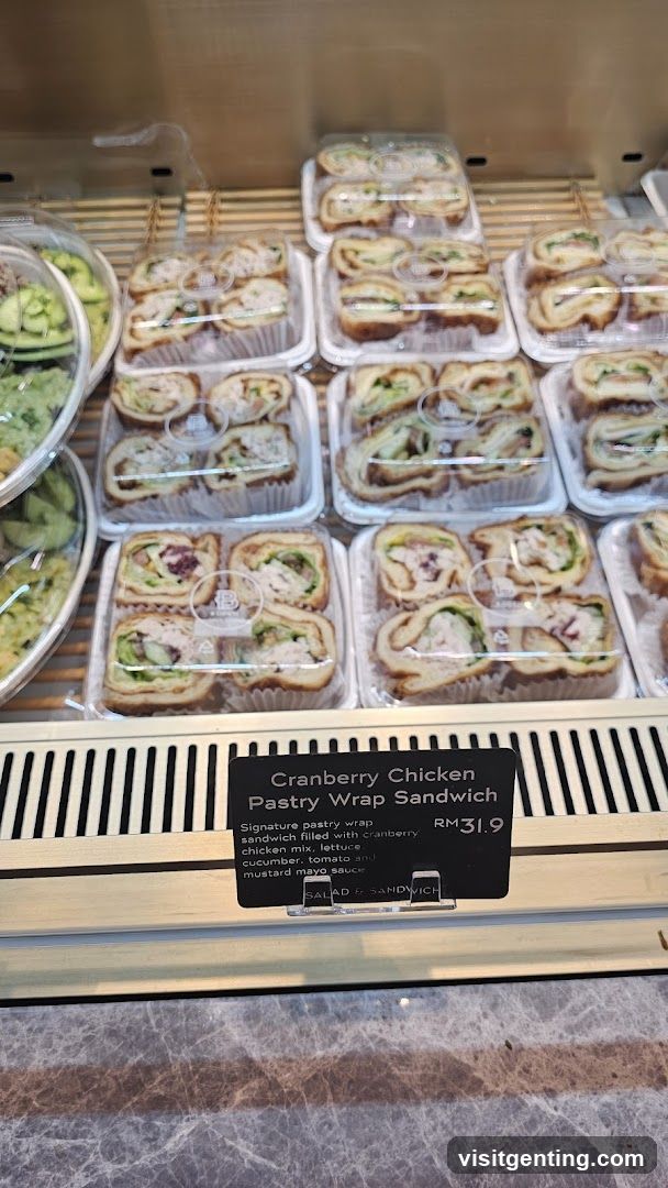 Cranberry Chicken Pastry Wrap Sandwich Display