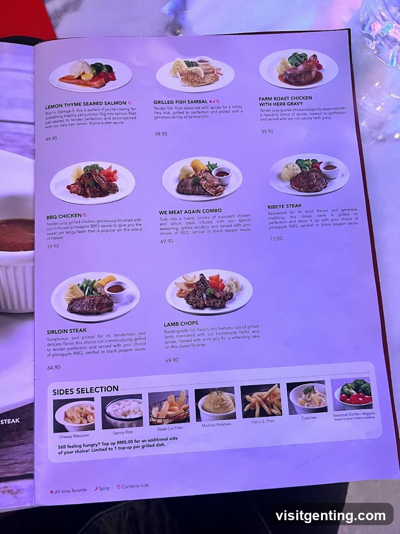 Restaurant Menu Page