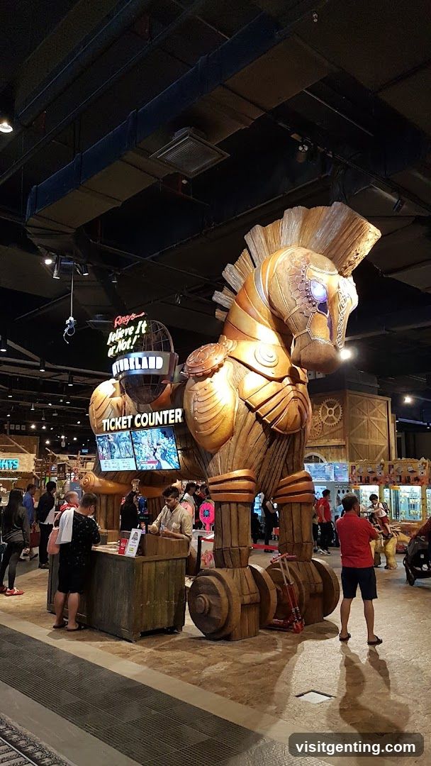 Indoor attraction entrance area
