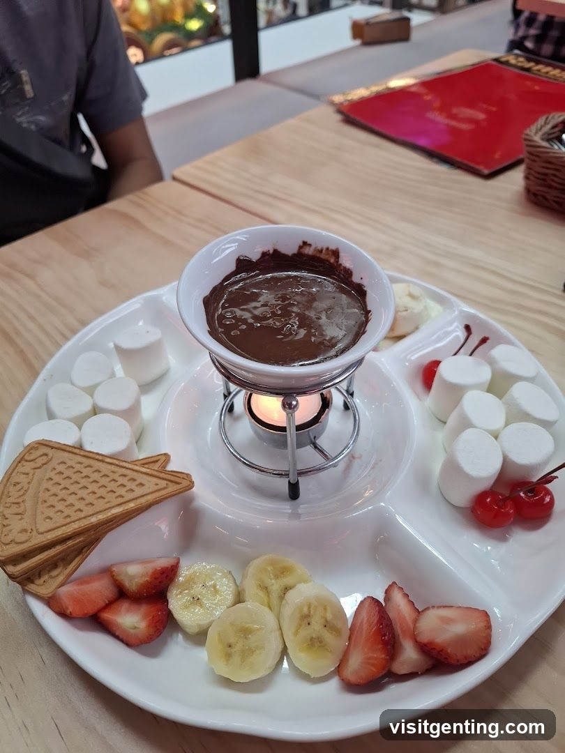 Chocolate Fondue Plate