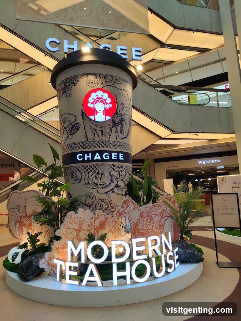 Chagee Modern Tea House Display