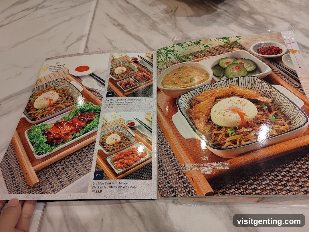 Restaurant Menu Page