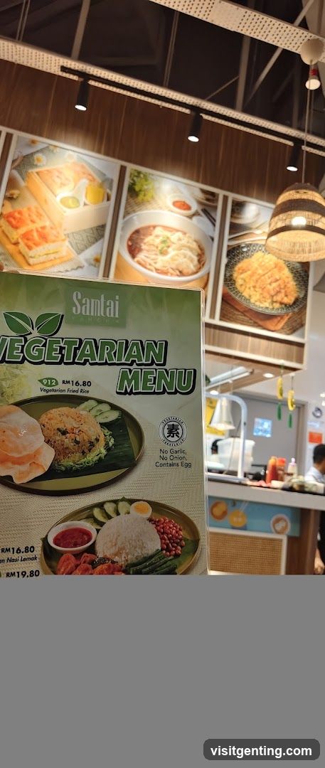 Samtai Vegetarian Menu