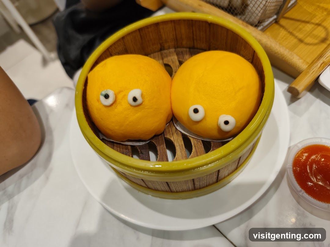 Dumplings in steamer basket