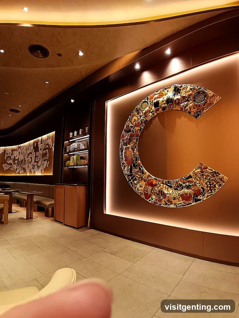 Interior of a modern café or lounge
