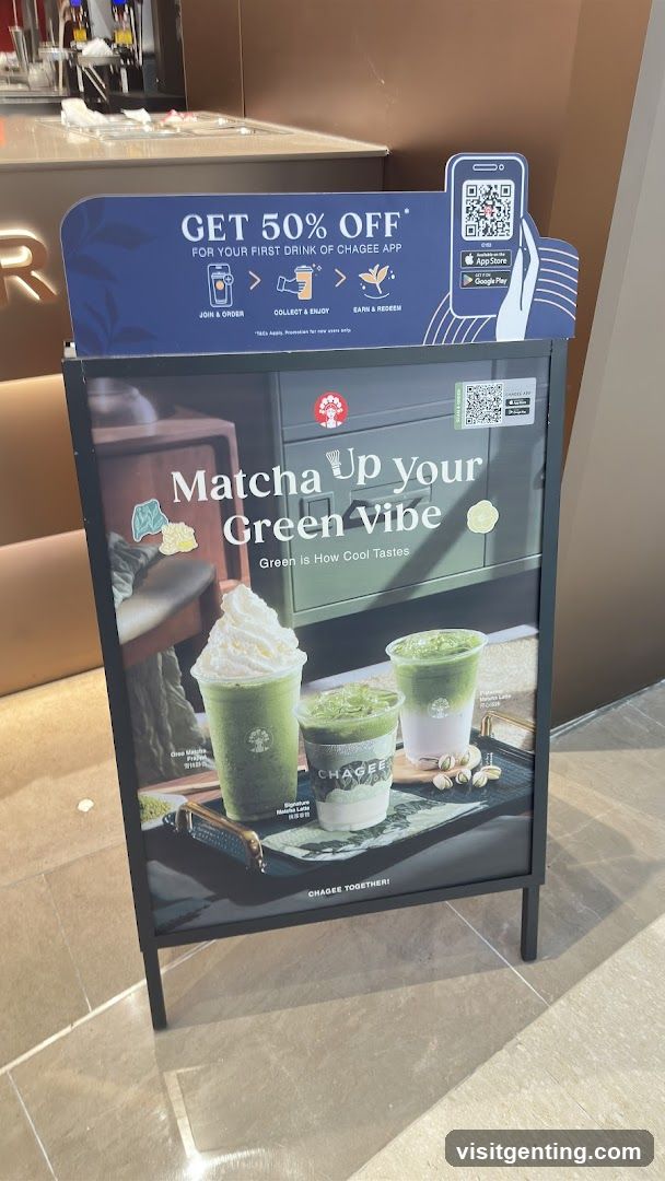 Promotional Signage for Chagee
