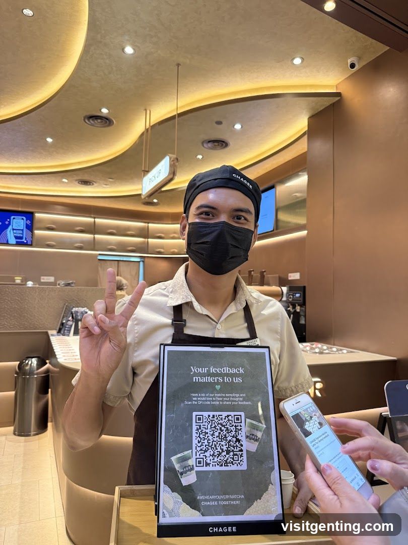 Staff at counter