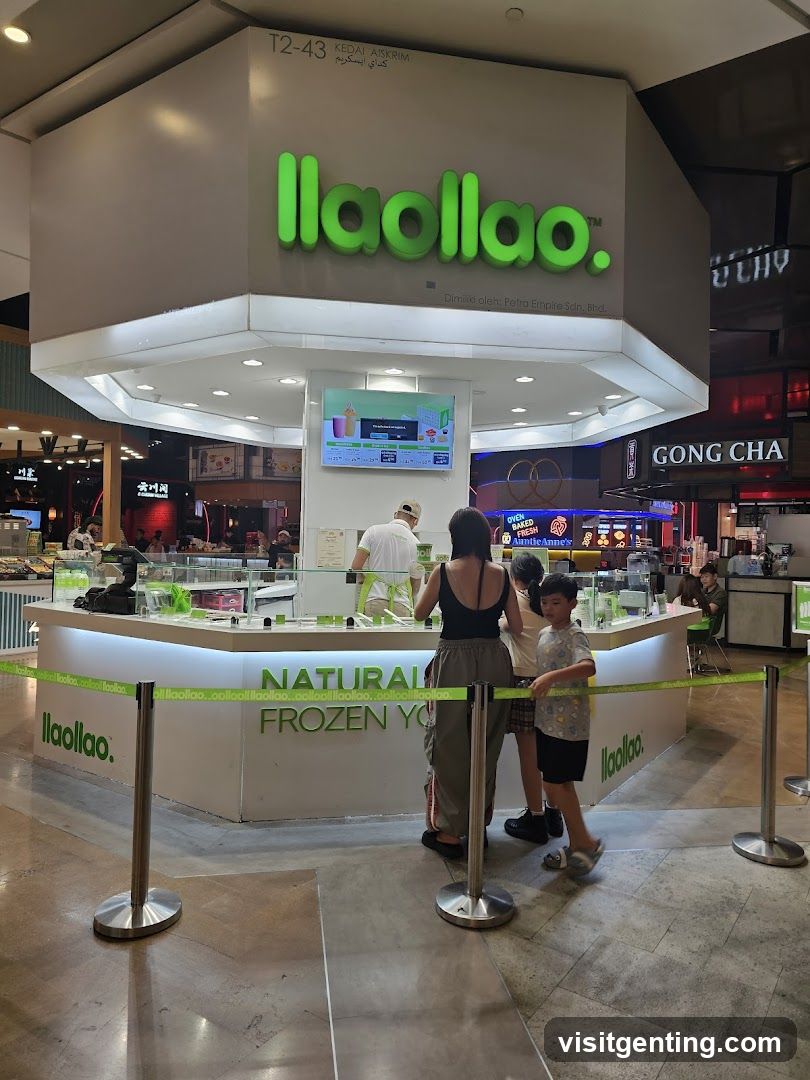 Llaollao storefront in shopping mall