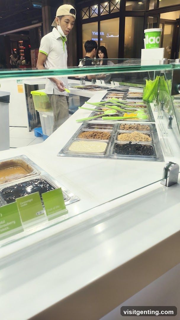 Ice cream or frozen dessert counter