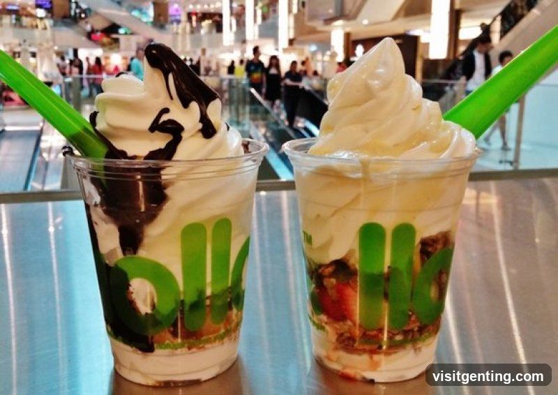 Soft Serve Desserts in Mall