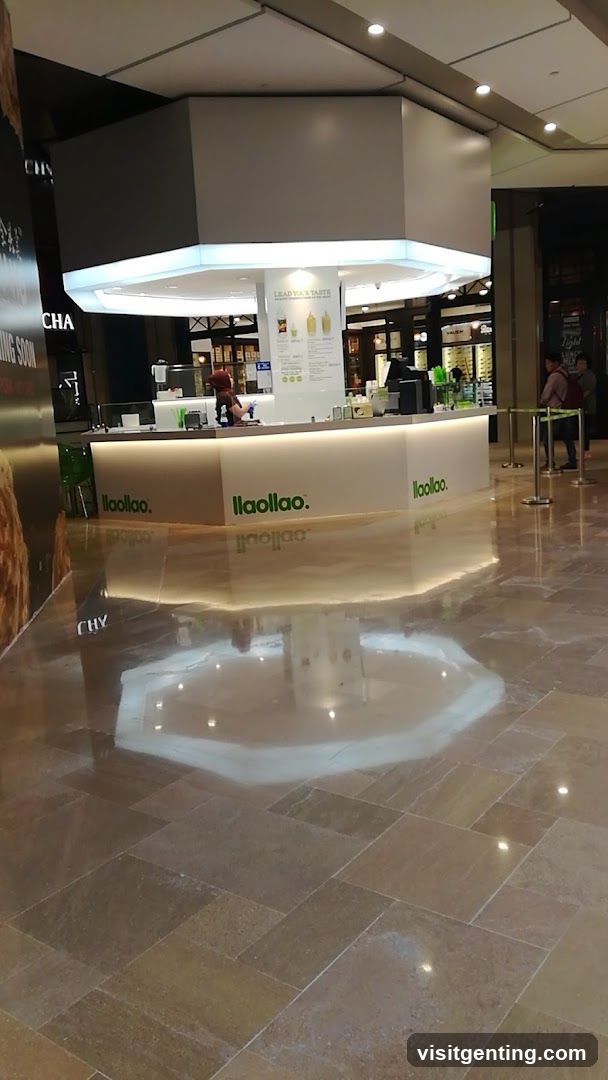 Llaollao counter inside shopping mall