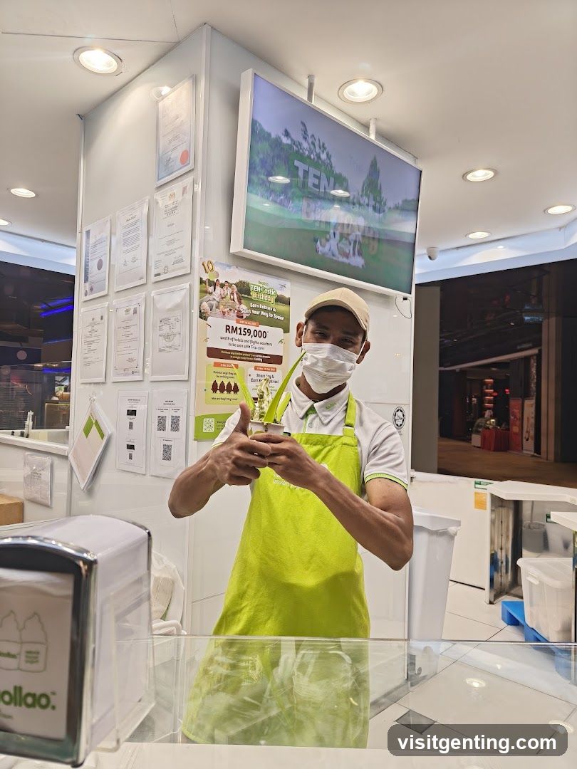 Staff at counter