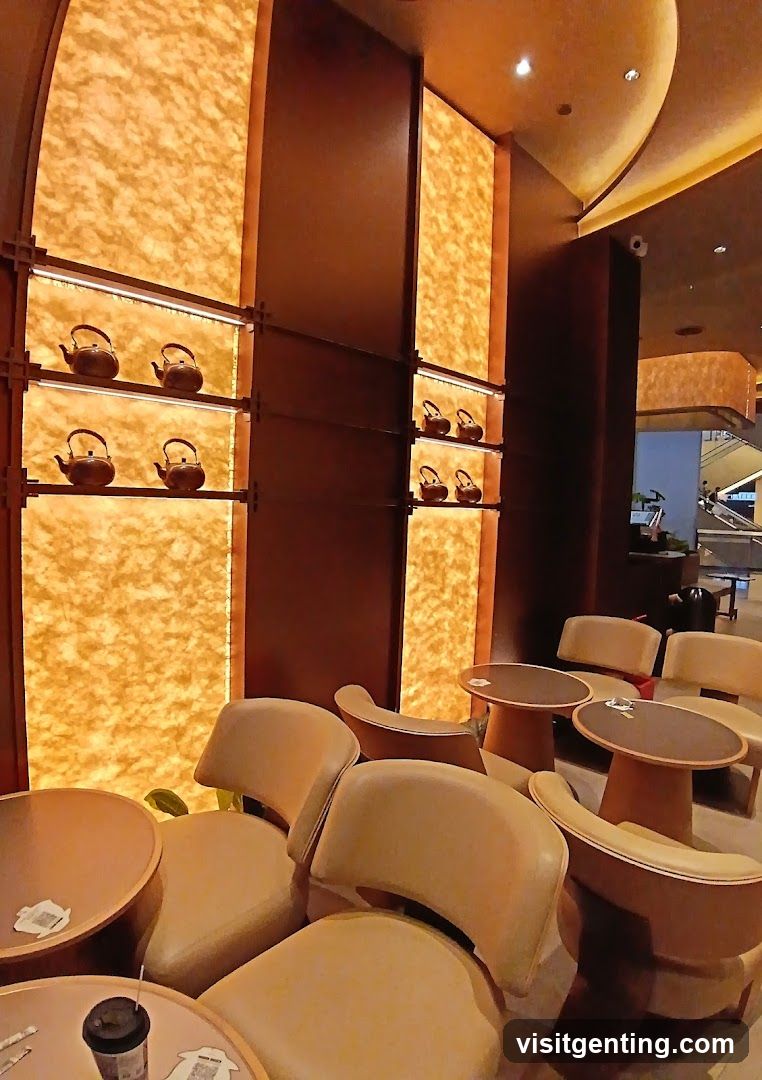 Interior of a modern café or lounge
