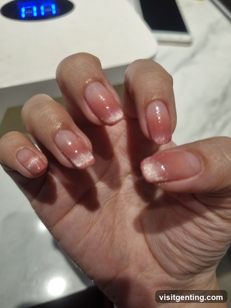Hand with manicure